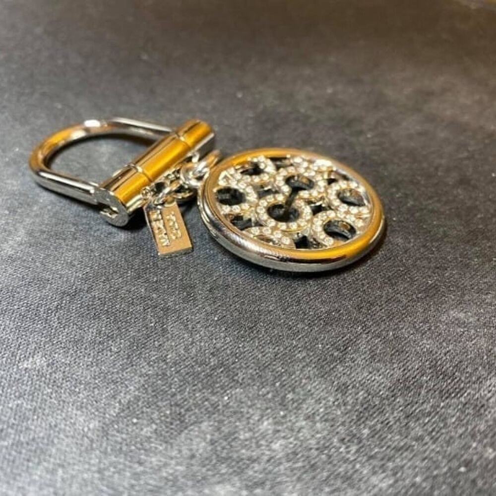 Coach Keychain/KeyRing/Charm White Jewels | New